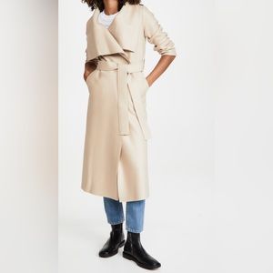 Harris Wharf London Pressed Wool Volcano Coat - Size 46